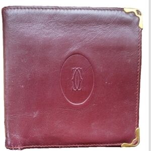 Cartier 4 Credit Card Unisex Compact Wallet